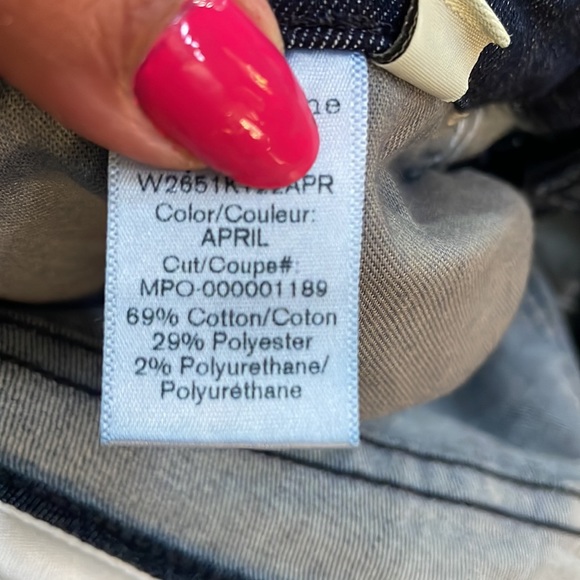 Rag and Bone Cate Dark wash skinny jeans with stretch . - Picture 10 of 10